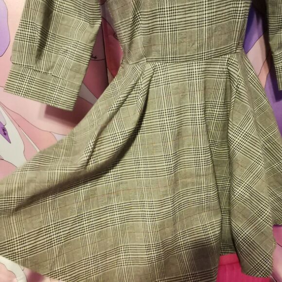 Ank Rouge Mini Dress Size Women's Extra Small Plaid Retro Vintage Casual Party - Picture 9 of 11